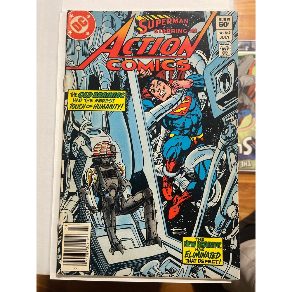 Action Comics Superman Starring in The New Brainiac Issue 545 July 1982 DC Comic